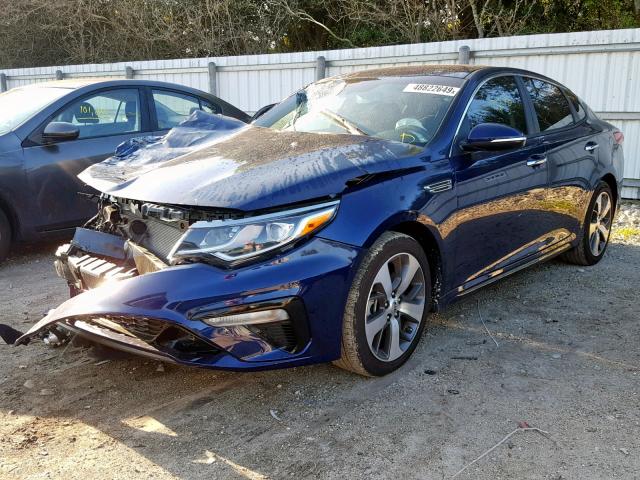 5XXGT4L3XKG313061 - 2019 KIA OPTIMA LX BLUE photo 2