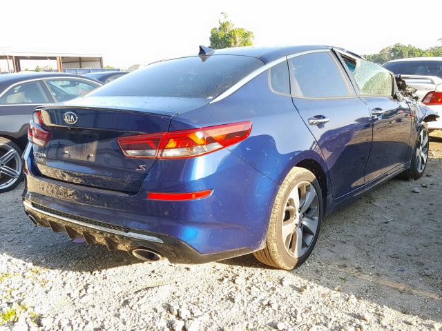 5XXGT4L3XKG313061 - 2019 KIA OPTIMA LX BLUE photo 4