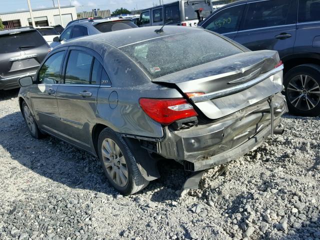 1C3CCBAB7DN589786 - 2013 CHRYSLER 200 LX GRAY photo 3