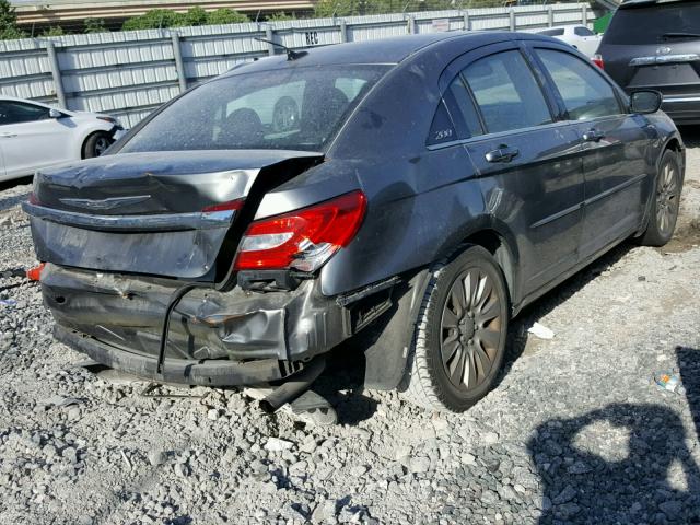 1C3CCBAB7DN589786 - 2013 CHRYSLER 200 LX GRAY photo 4