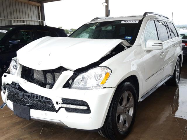 4JGBF7BE0CA786188 - 2012 MERCEDES-BENZ GL 450 4MA WHITE photo 2