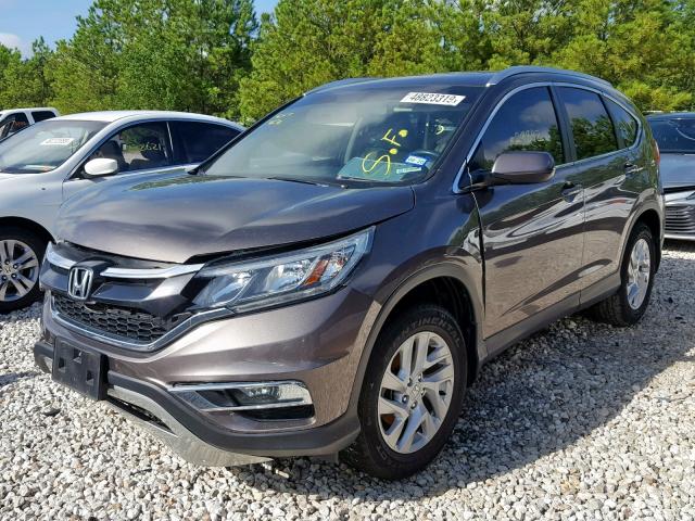 2HKRM3H70FH546131 - 2015 HONDA CR-V EXL BROWN photo 2