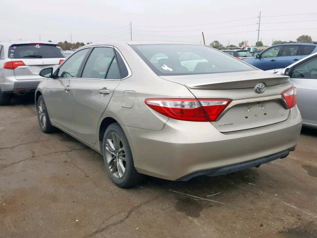 4T1BF1FK9GU589781 - 2016 TOYOTA CAMRY LE GOLD photo 3