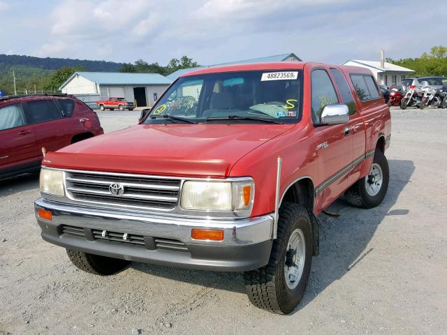 JT4VD22F2S0013228 - 1995 TOYOTA T100 XTRAC RED photo 2