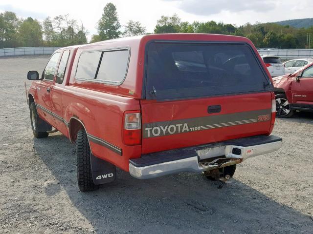 JT4VD22F2S0013228 - 1995 TOYOTA T100 XTRAC RED photo 3