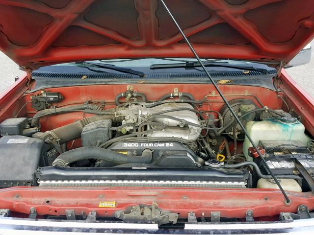 JT4VD22F2S0013228 - 1995 TOYOTA T100 XTRAC RED photo 7