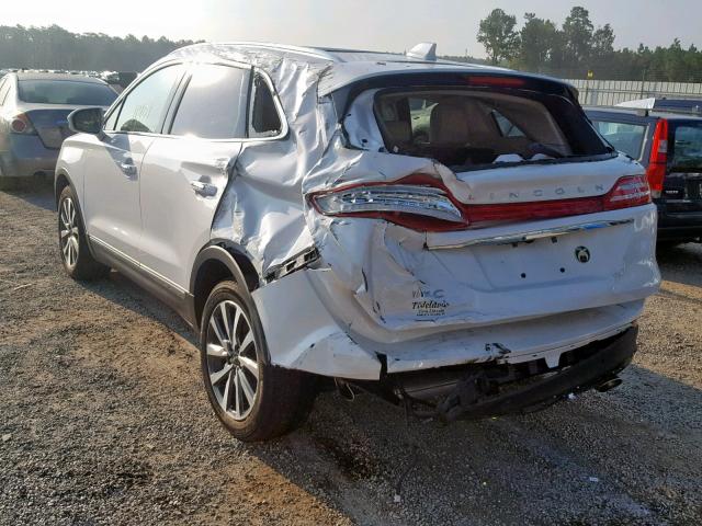 5LMCJ3C94KUL09271 - 2019 LINCOLN MKC RESERV WHITE photo 3