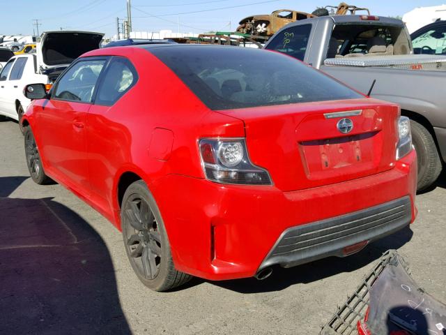 JTKJF5C71E3069397 - 2014 TOYOTA SCION TC 红色 照片 3