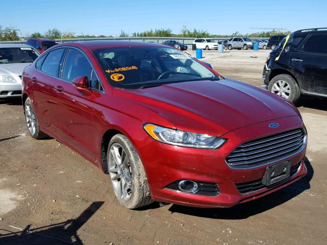 3FA6P0K96GR258508 - 2016 FORD FUSION TIT RED photo 1