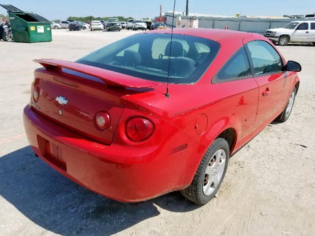 1G1AL15F577355920 - 2007 CHEVROLET COBALT LT RED photo 4