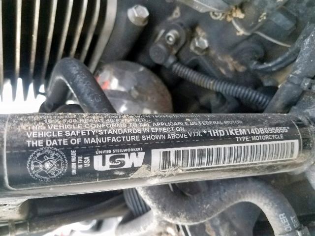 1HD1KEM14DB695655 - 2013 HARLEY-DAVIDSON FLHTK ELEC 黑色 照片 10