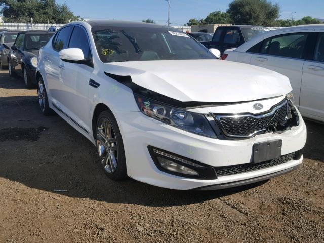 5XXGR4A69DG143175 - 2013 KIA OPTIMA SX WHITE photo 1