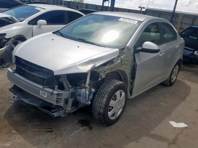 1G1JA5SH7D4229218 - 2013 CHEVROLET SONIC LS SILVER photo 2