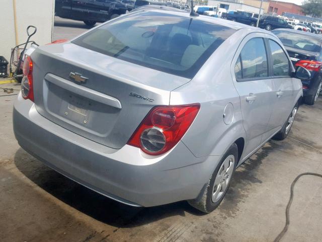 1G1JA5SH7D4229218 - 2013 CHEVROLET SONIC LS SILVER photo 4