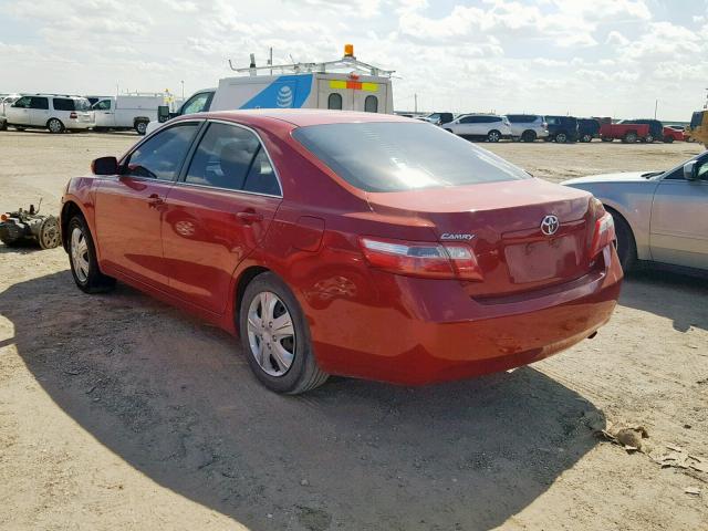 4T1BE46K27U193213 - 2007 TOYOTA CAMRY NEW RED photo 3
