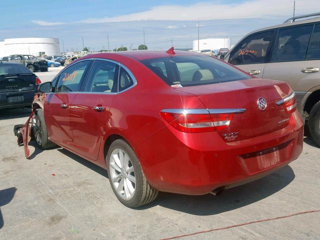 1G4PR5SK3C4222041 - 2012 BUICK VERANO CON RED photo 3