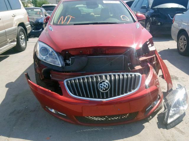 1G4PR5SK3C4222041 - 2012 BUICK VERANO CON RED photo 9