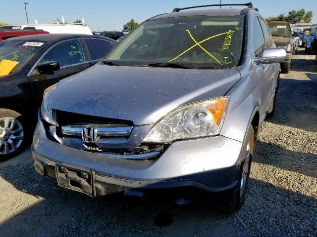 JHLRE48708C061914 - 2008 HONDA CR-V EXL GRAY photo 2