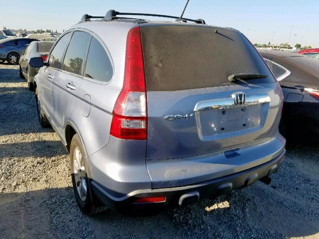 JHLRE48708C061914 - 2008 HONDA CR-V EXL GRAY photo 3