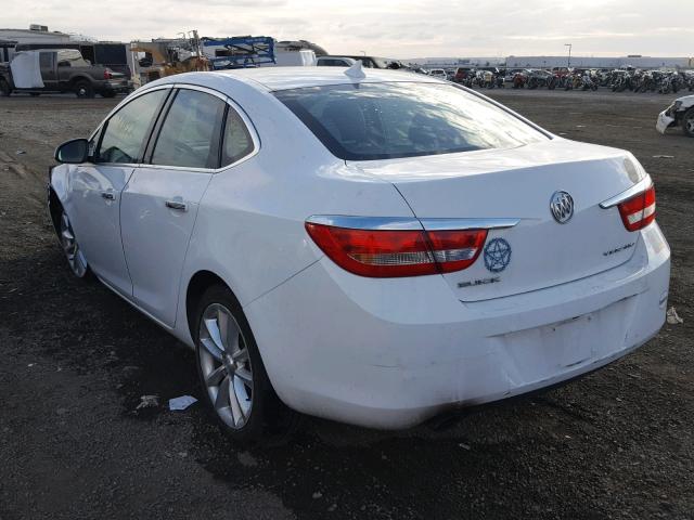 1G4PP5SK6D4222705 - 2013 BUICK VERANO WHITE photo 3