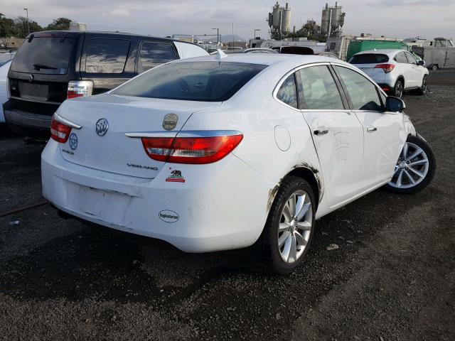 1G4PP5SK6D4222705 - 2013 BUICK VERANO WHITE photo 4