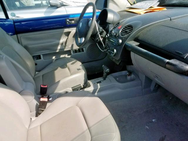3VWPF31Y97M423828 - 2007 VOLKSWAGEN NEW BEETLE ლურჯი ფოტო 5