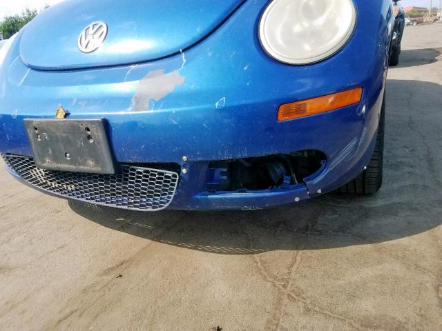 3VWPF31Y97M423828 - 2007 VOLKSWAGEN NEW BEETLE ლურჯი ფოტო 9