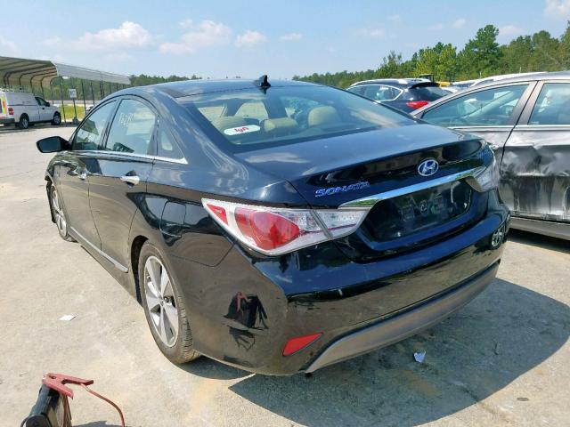 KMHEC4A48CA060267 - 2012 HYUNDAI SONATA HYB BLACK photo 3