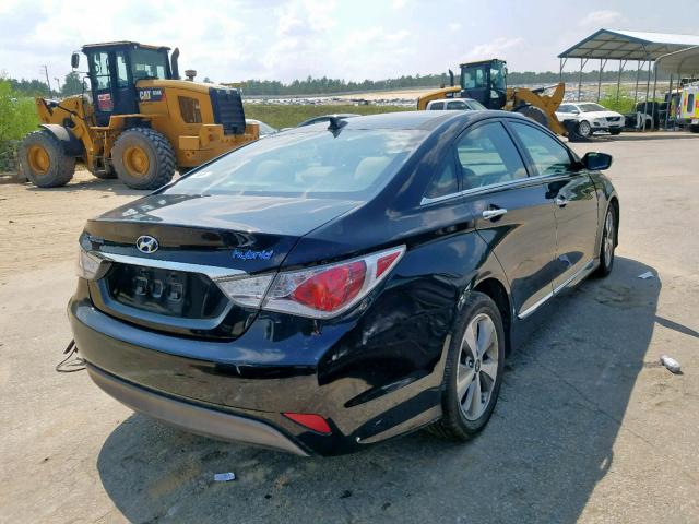 KMHEC4A48CA060267 - 2012 HYUNDAI SONATA HYB BLACK photo 4