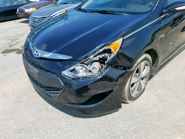 KMHEC4A48CA060267 - 2012 HYUNDAI SONATA HYB BLACK photo 9