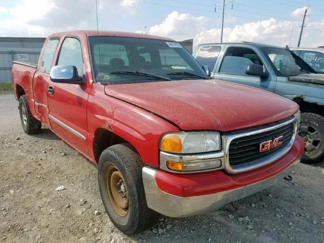 2GTEK19T021333793 - 2002 GMC NEW SIERRA RED photo 1