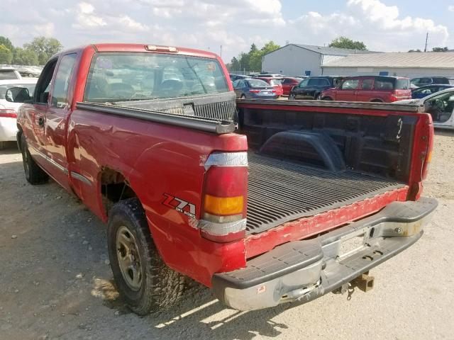 2GTEK19T021333793 - 2002 GMC NEW SIERRA RED photo 3