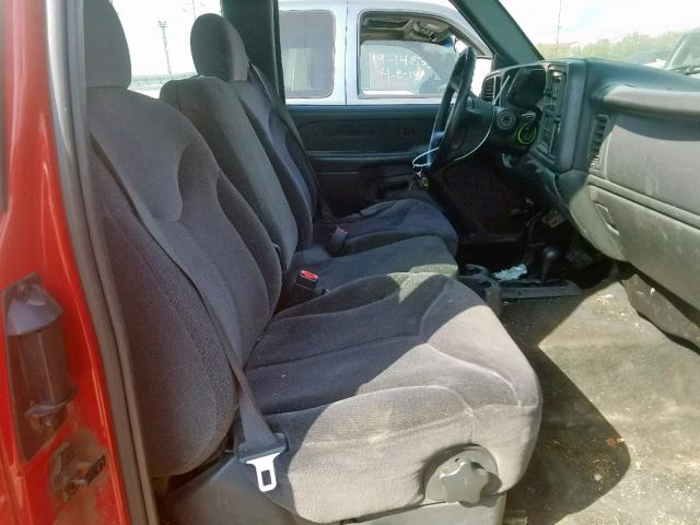 2GTEK19T021333793 - 2002 GMC NEW SIERRA RED photo 5