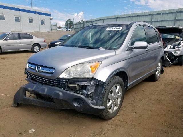 JHLRE48747C112801 - 2007 HONDA CR-V EXL SILVER photo 2