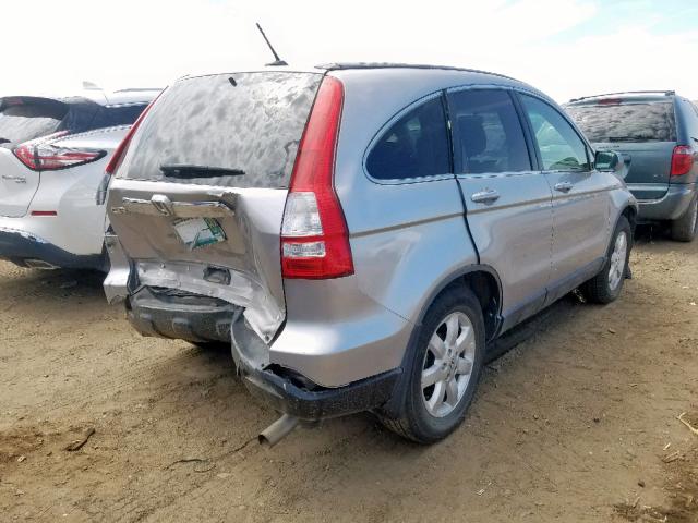 JHLRE48747C112801 - 2007 HONDA CR-V EXL SILVER photo 4