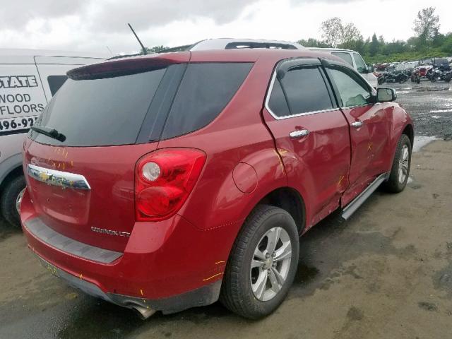 2GNFLGE38D6214364 - 2013 CHEVROLET EQUINOX LT RED photo 4