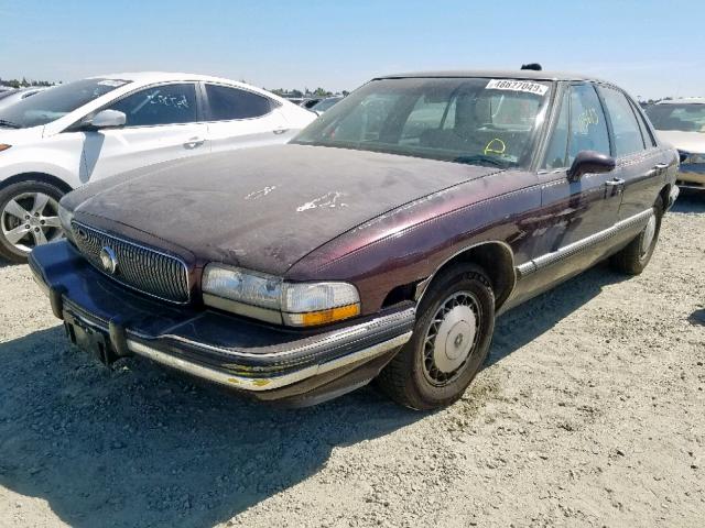 1G4HP52K8TH410377 - 1996 BUICK LESABRE CU MAROON photo 2