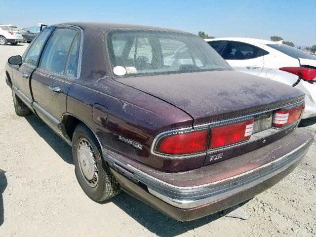 1G4HP52K8TH410377 - 1996 BUICK LESABRE CU MAROON photo 3