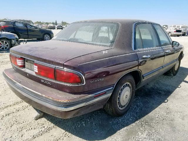 1G4HP52K8TH410377 - 1996 BUICK LESABRE CU MAROON photo 4