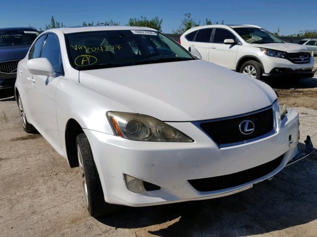 JTHCK262685024277 - 2008 LEXUS IS 250 WHITE photo 1