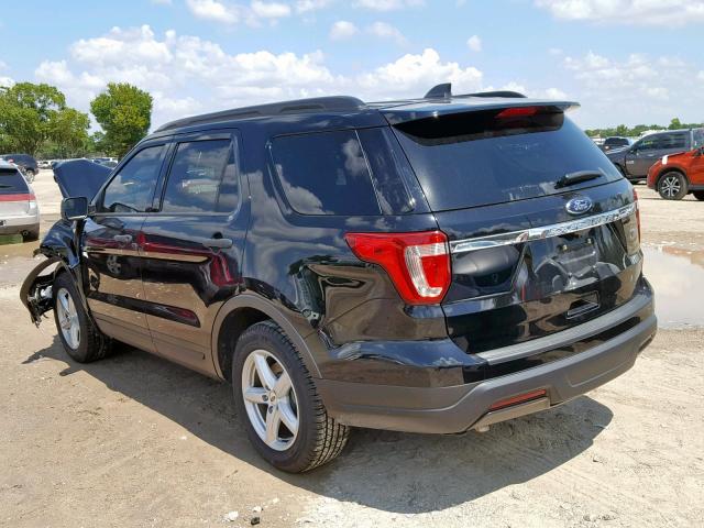 1FM5K7B87JGC64154 - 2018 FORD EXPLORER BLACK photo 3