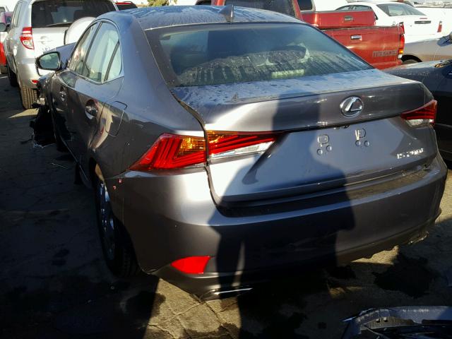 JTHBA1D20H5059246 - 2017 LEXUS IS 200T GRAY photo 3