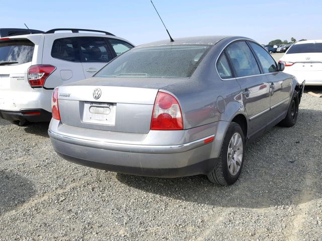 WVWPD63B42P449940 - 2002 VOLKSWAGEN PASSAT GLS GRAY photo 4