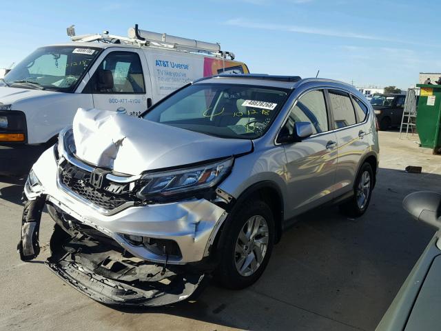 2HKRM3H7XFH511001 - 2015 HONDA CR-V EXL SILVER photo 2