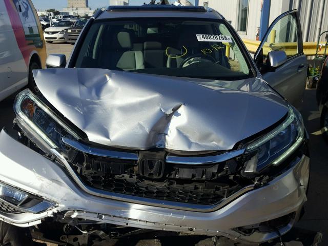 2HKRM3H7XFH511001 - 2015 HONDA CR-V EXL SILVER photo 7