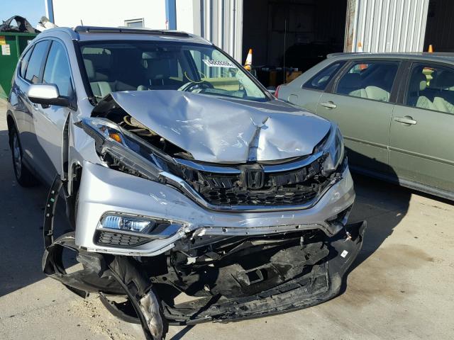 2HKRM3H7XFH511001 - 2015 HONDA CR-V EXL SILVER photo 9