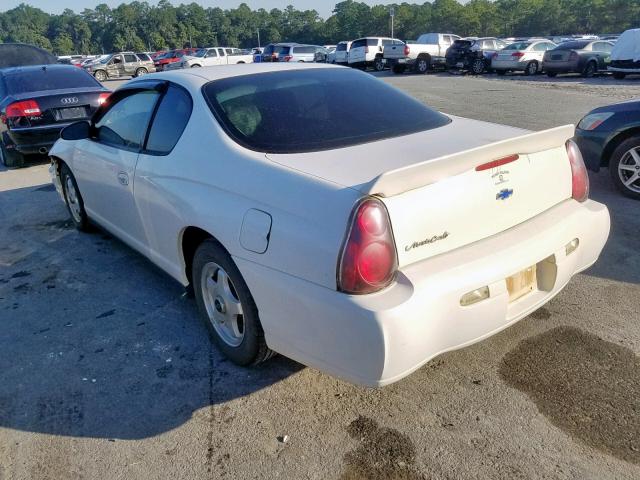 2G1WW12E859284765 - 2005 CHEVROLET MONTE CARL თეთრი ფოტო 3