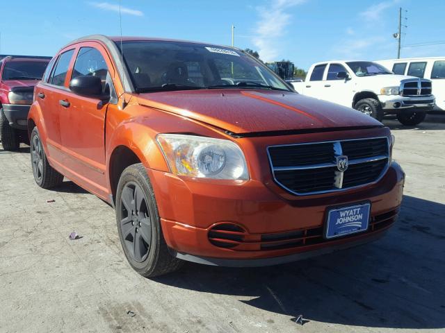 1B3HB48B17D313377 - 2007 DODGE CALIBER SX ORANGE photo 1