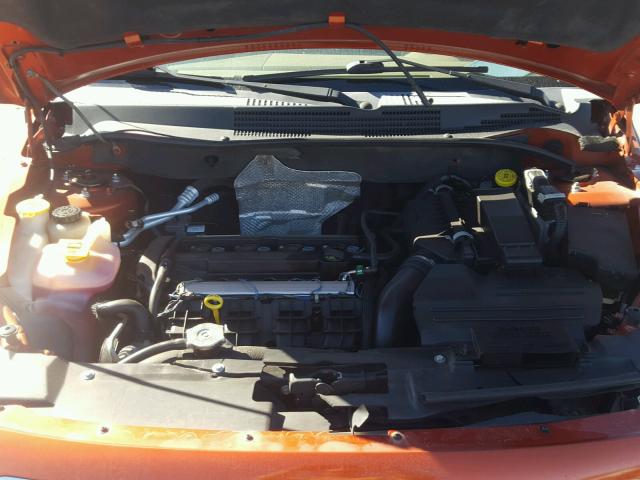 1B3HB48B17D313377 - 2007 DODGE CALIBER SX ORANGE photo 7