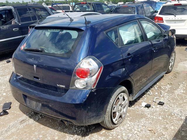 5Y2SP67089Z425567 - 2009 PONTIAC VIBE BLUE photo 4